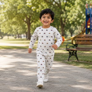 Tiny Tractors Organic Cotton Kids Night Suit Set